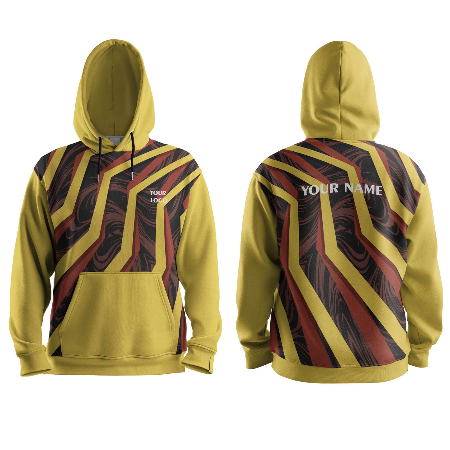 Custom Hoodie - Abstract Pattern Design - Personalized Gear