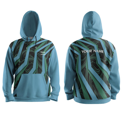Custom Hoodie - Abstract Pattern Design - Personalized Gear