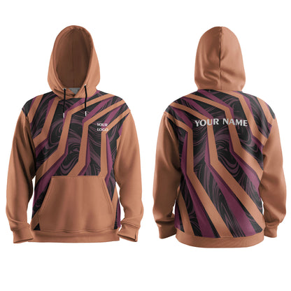 Custom Hoodie - Abstract Pattern Design - Personalized Gear