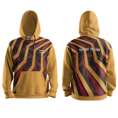 Custom Hoodie - Abstract Pattern Design - Personalized Gear
