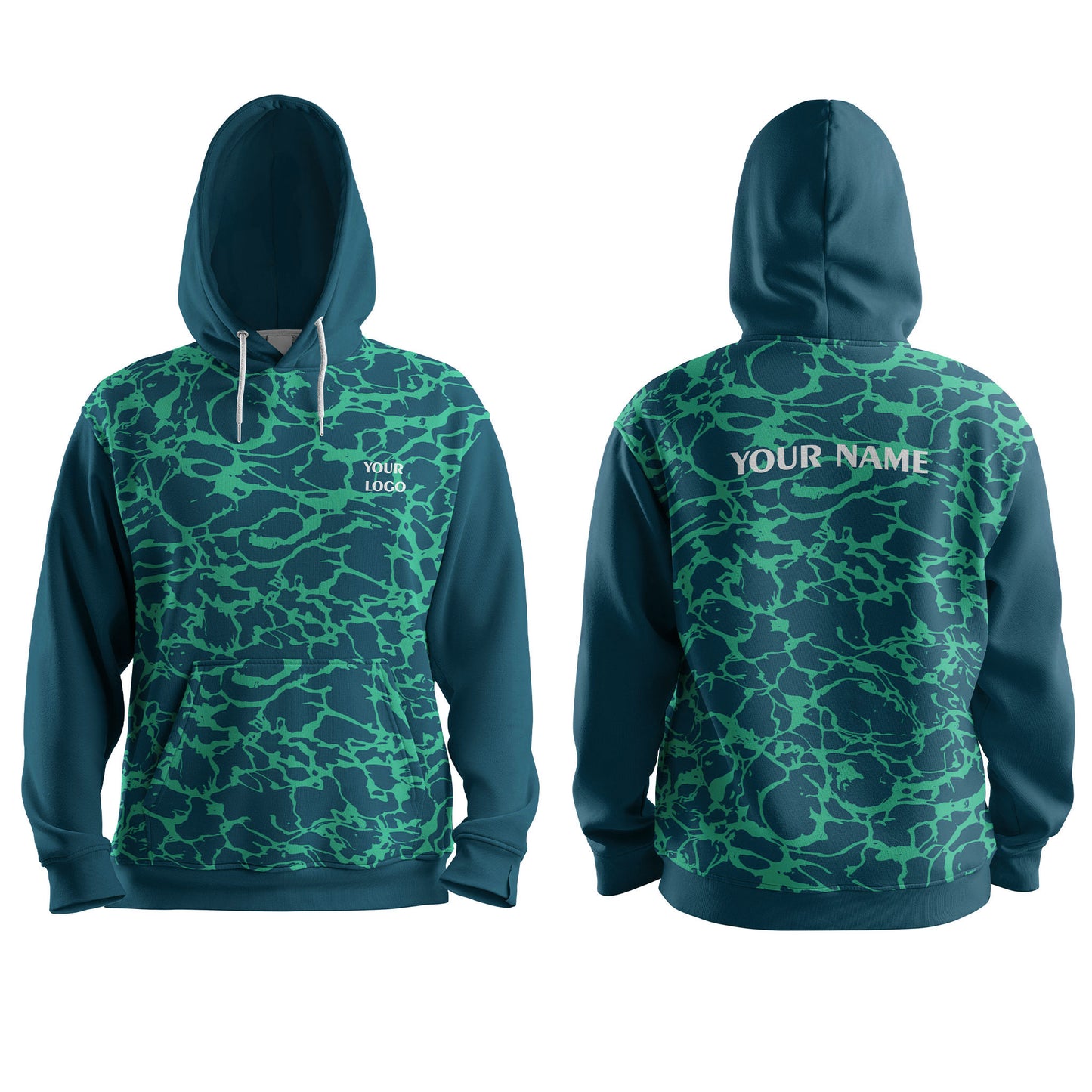 Custom Hoodie - Camouflage Design - Personalized Sweatshirt