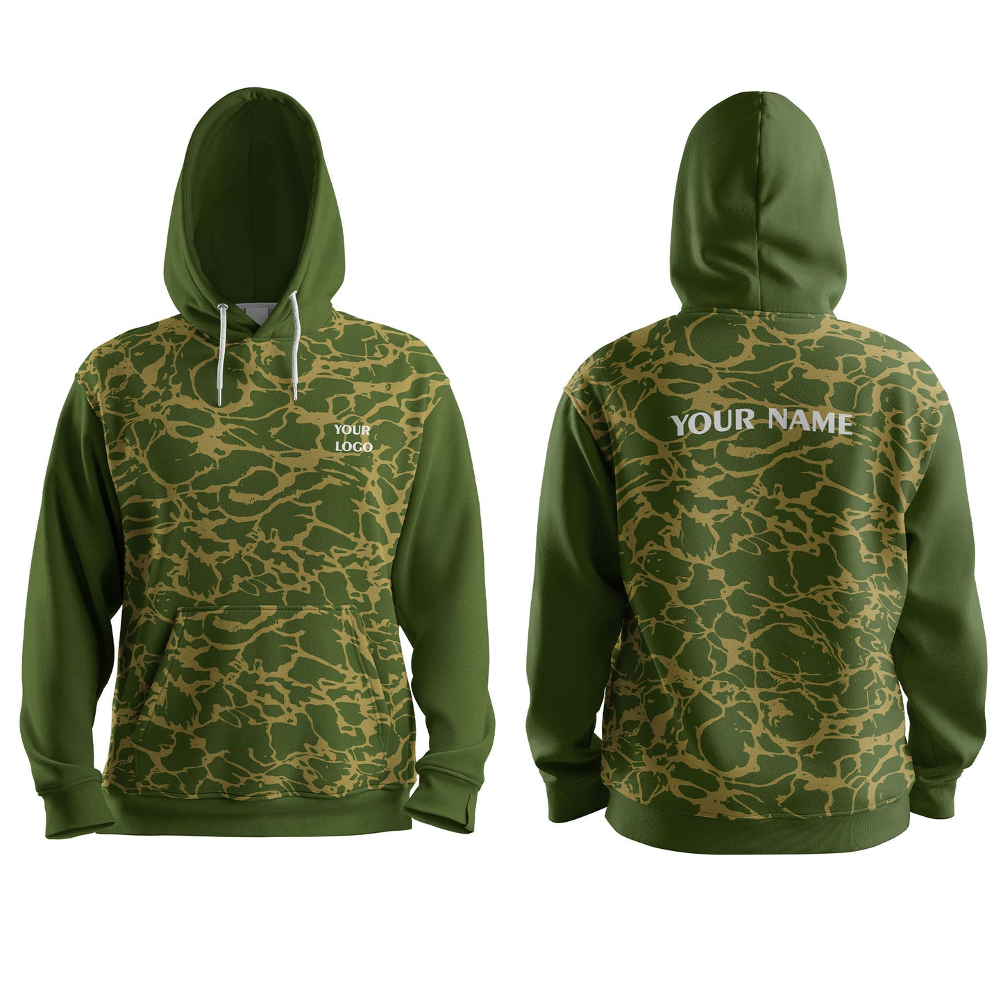 Custom Hoodie - Camouflage Design - Personalized Sweatshirt