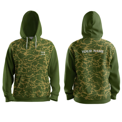 Custom Hoodie - Camouflage Design - Personalized Sweatshirt