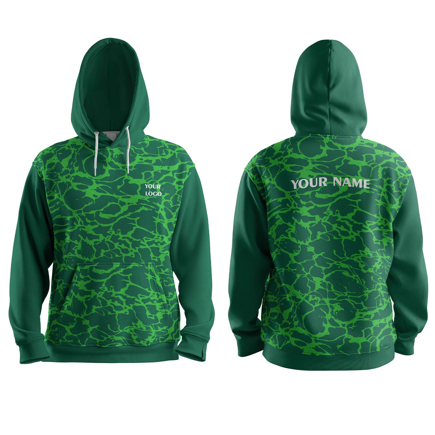 Custom Hoodie - Camouflage Design - Personalized Sweatshirt