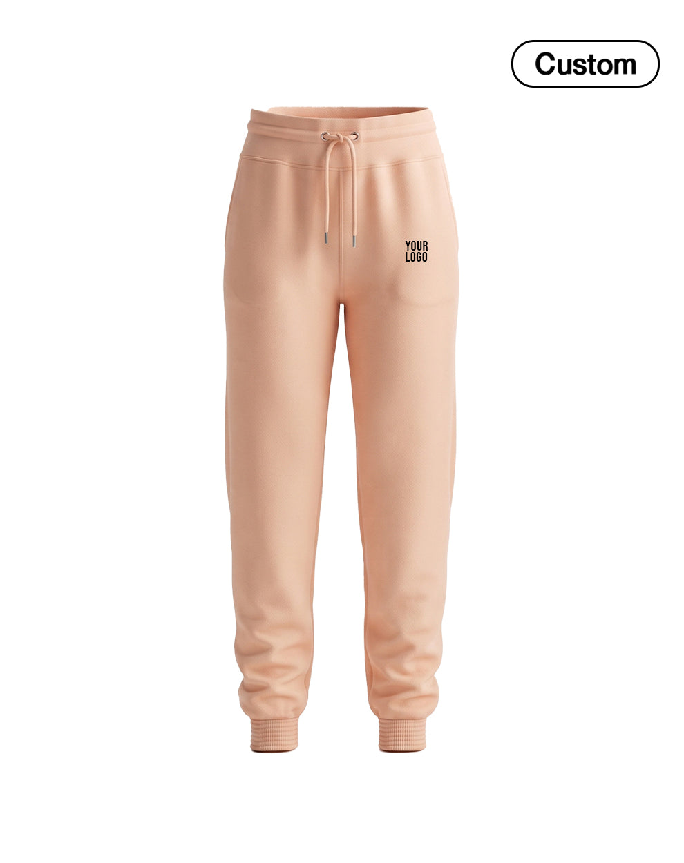 Custom Women Jogger Pants - Ribbed Ankle Cuff - Personalized