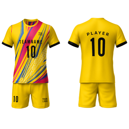 Custom Soccer Uniform – Abstract Design – Personalized Kit