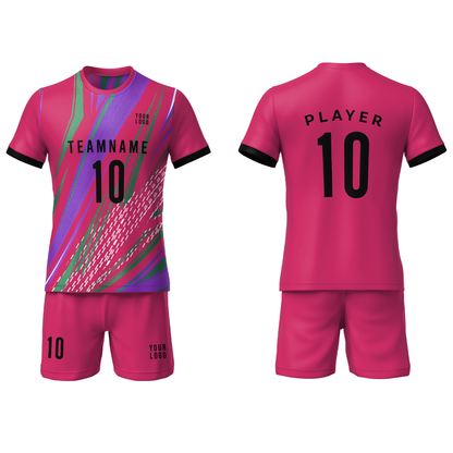 Custom Soccer Uniform – Abstract Design – Personalized Kit