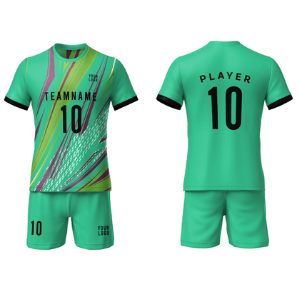 Custom Soccer Uniform – Abstract Design – Personalized Kit