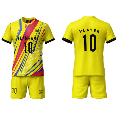 Custom Soccer Uniform – Abstract Design – Personalized Kit