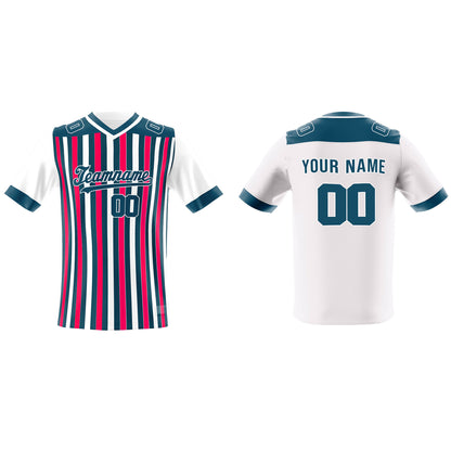 Custom American Football Jersey - Chalk Striped - Personalized
