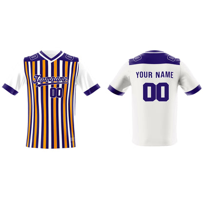 Custom American Football Jersey - Chalk Striped - Personalized