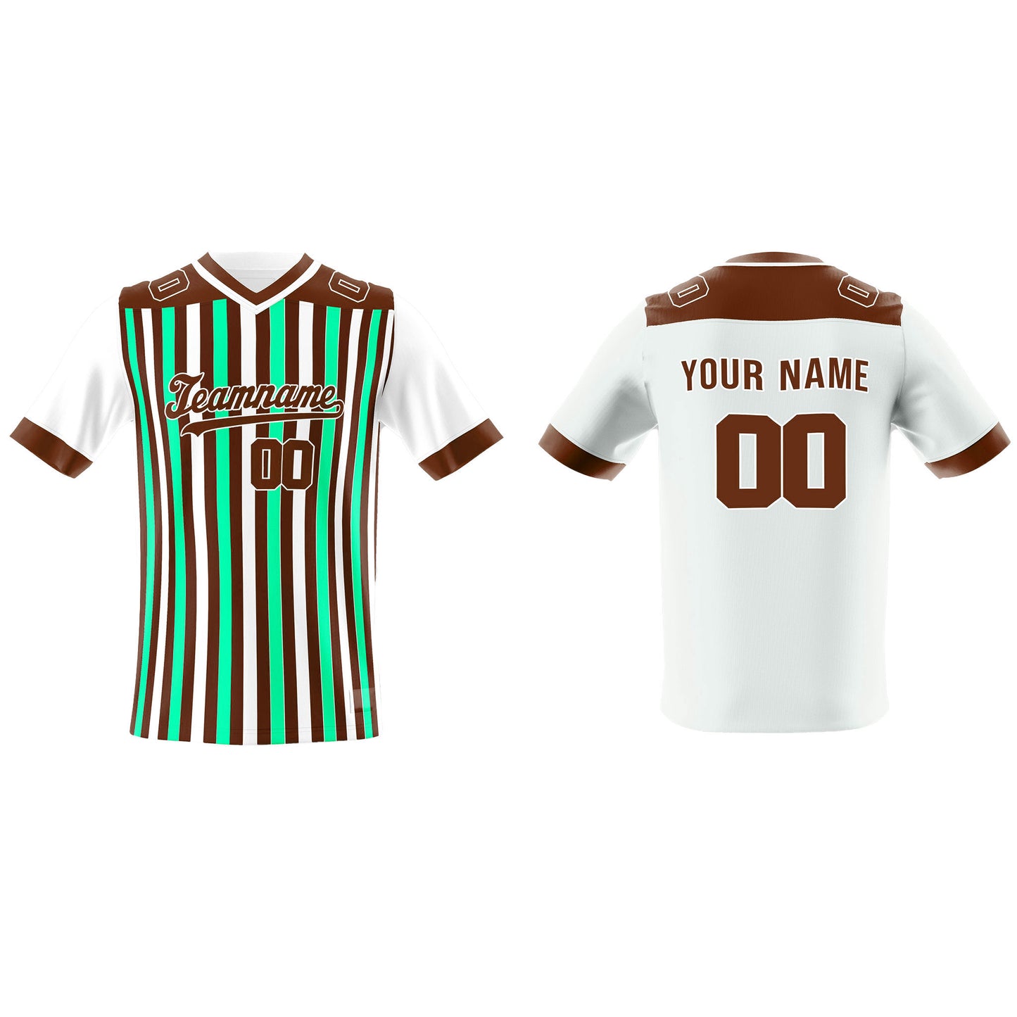 Custom American Football Jersey - Chalk Striped - Personalized