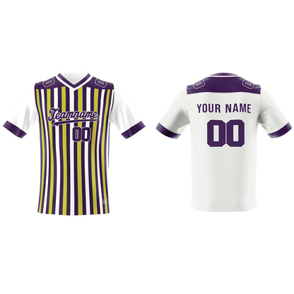 Custom American Football Jersey - Chalk Striped - Personalized