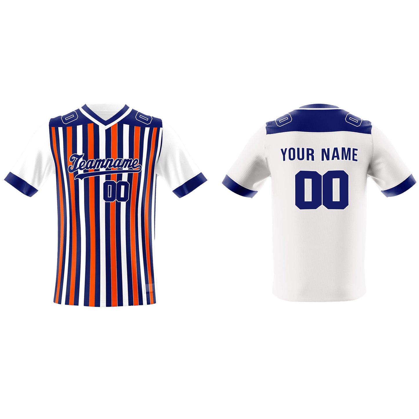 Custom American Football Jersey - Chalk Striped - Personalized