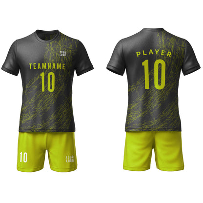Custom Soccer Uniform – Brush Stroke Design – Personalized Team Kit
