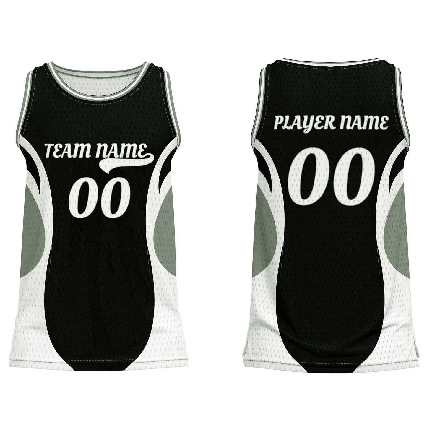 Custom Basketball Tank Top - Abstract Accent Design - Personalized Jersey