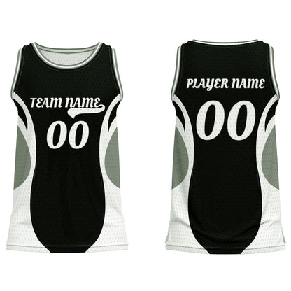 Custom Basketball Tank Top - Abstract Accent Design - Personalized Jersey