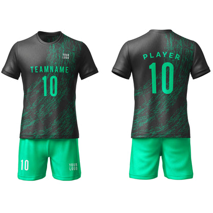 Custom Soccer Uniform – Brush Stroke Design – Personalized Team Kit