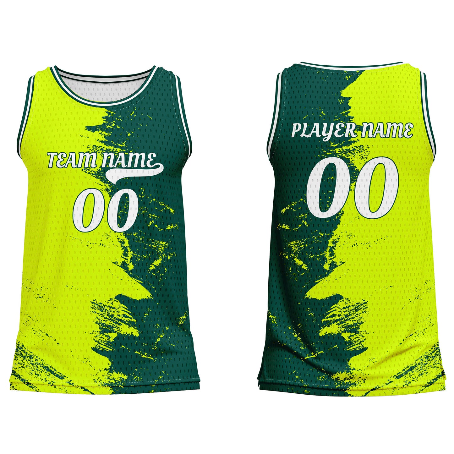Custom Basketball Tank Top – Split Gradient Design – Personalized Gear