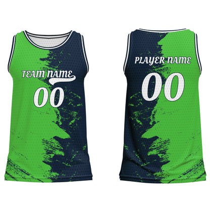 Custom Basketball Tank Top – Split Gradient Design – Personalized Gear