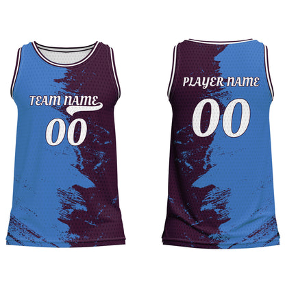 Custom Basketball Tank Top – Split Gradient Design – Personalized Gear