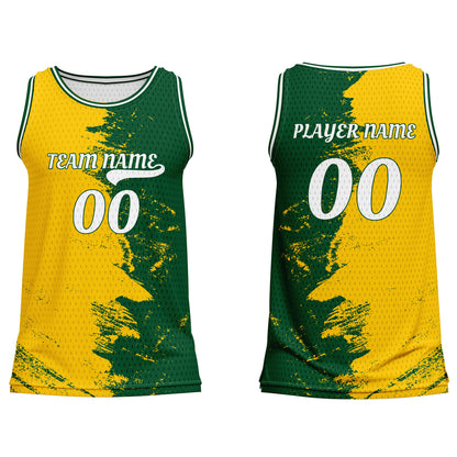 Custom Basketball Tank Top – Split Gradient Design – Personalized Gear