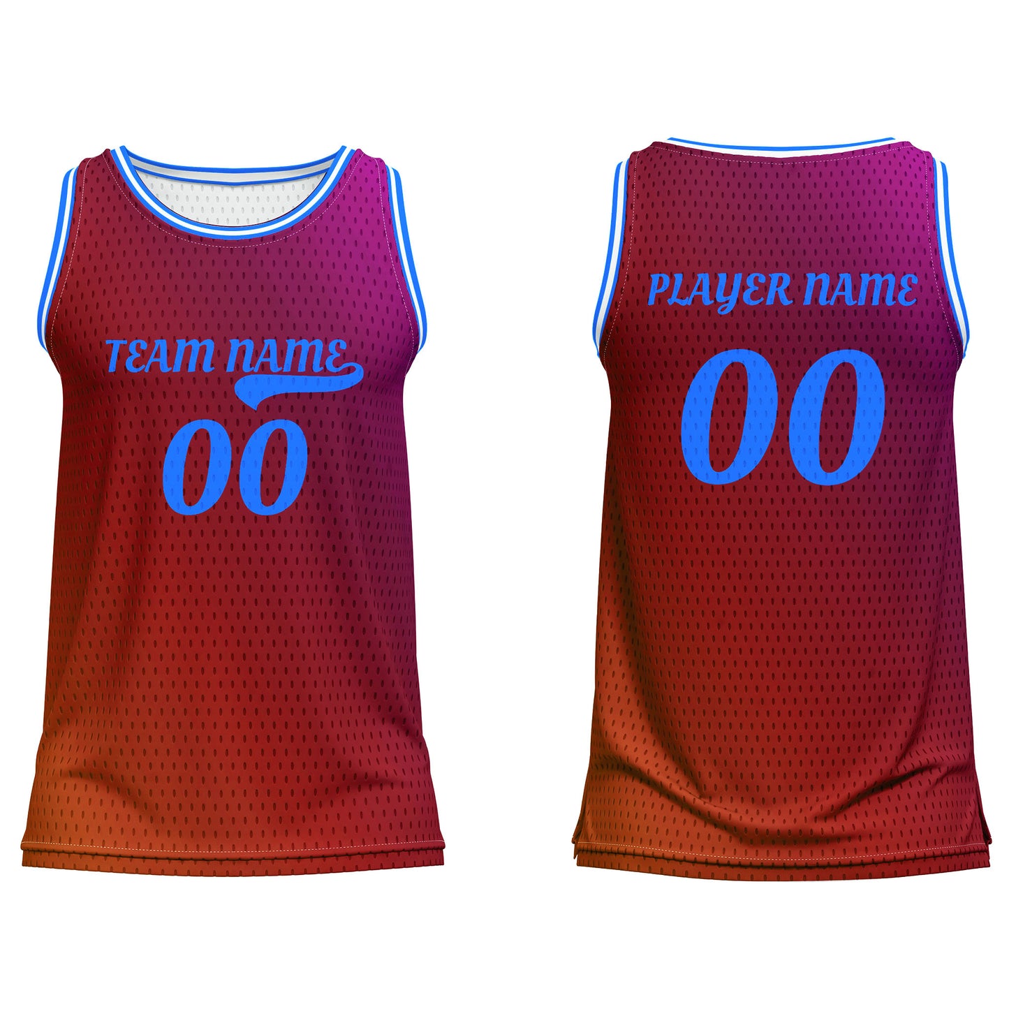 Custom Basketball Tank Top - Multi-Gradient Personalized Top