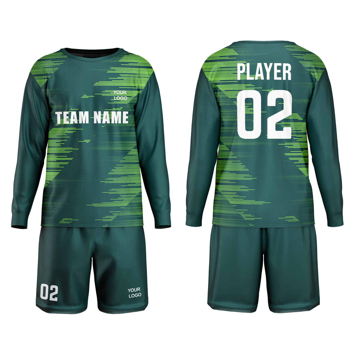 Custom Soccer Goalkeeper Uniform - Pattern Design - Personalized