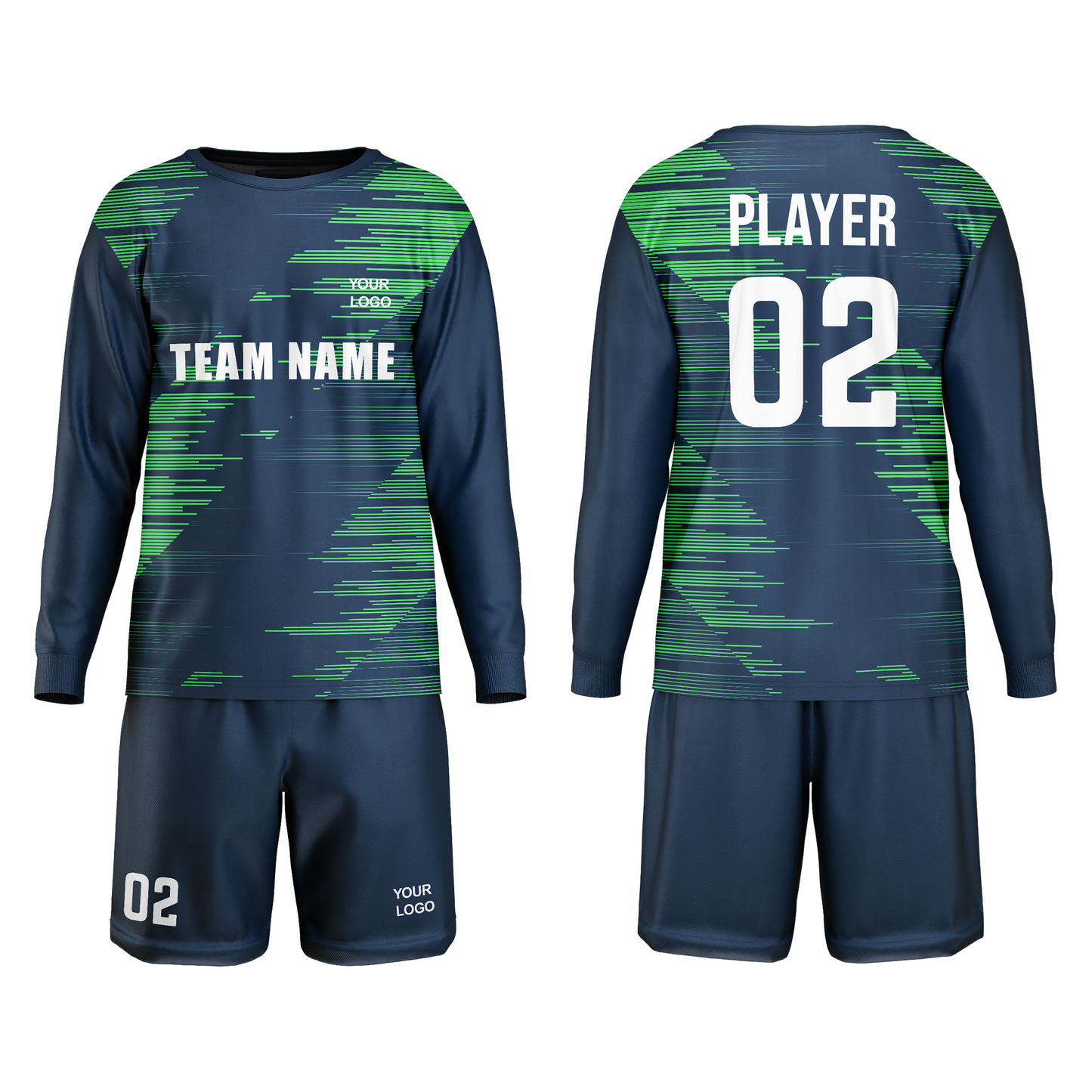 Custom Soccer Goalkeeper Uniform - Pattern Design - Personalized