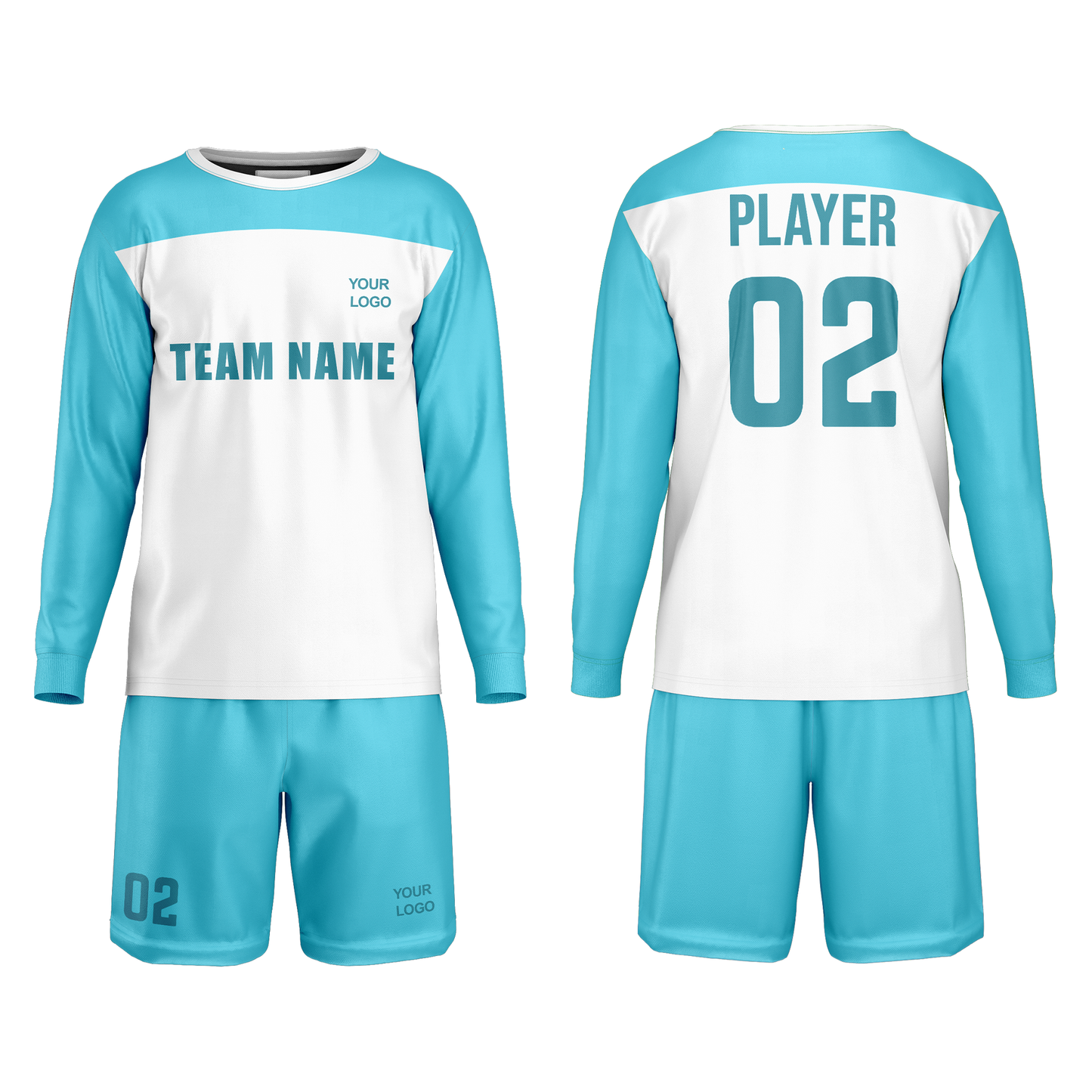 Custom Soccer Goalkeeper Uniform - Raglan Design - Personalized