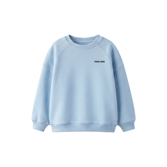 Custom Girls Sweatshirt - Classic Raglan Crewneck - Personalized Top