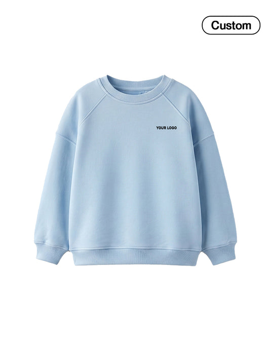 Custom Girls Sweatshirt - Classic Raglan Crewneck - Personalized Top