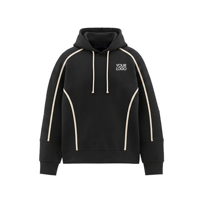 Custom Premium Hoodie - Black Accent Design - Personalized Pullover