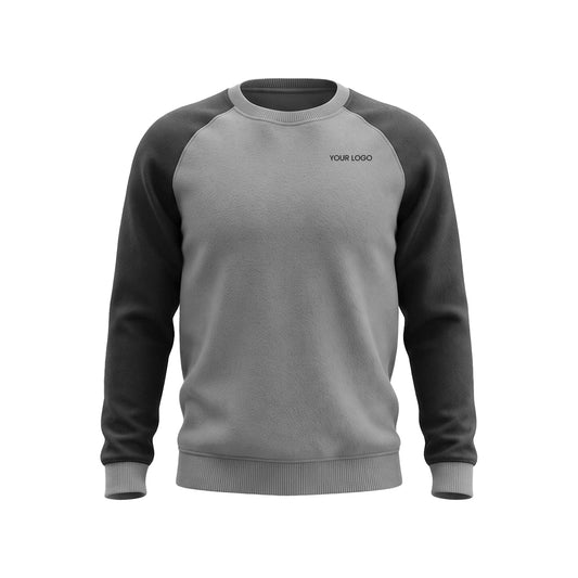 Custom Men Sweatshirt - Raglan Color Block - Personalized Pullover