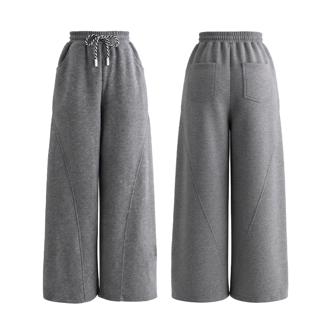 Custom Women Wide-Leg Trousers - Panel Seam - Personalized