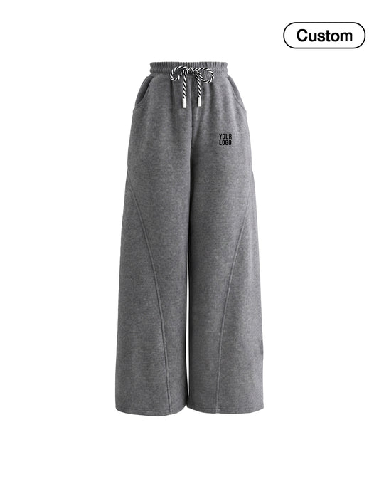 Custom Women Wide-Leg Trousers - Panel Seam - Personalized