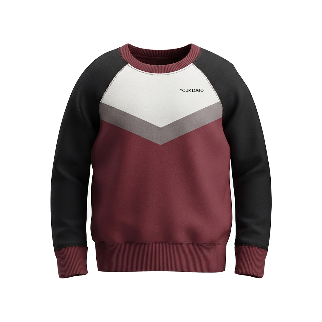 Custom Men Sweatshirt - Chevron Stripe Raglan - Personalized Pullover