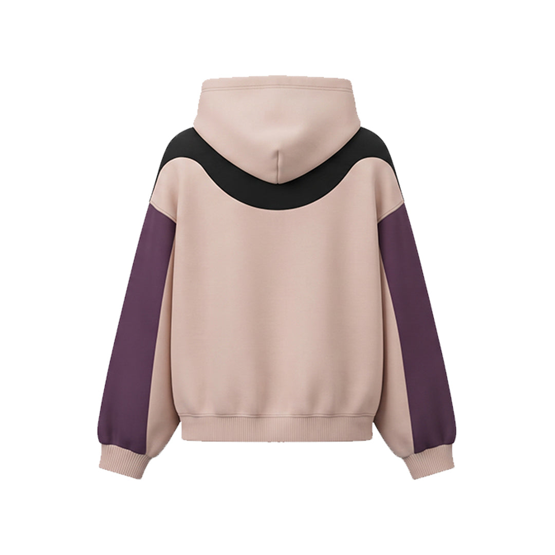 Custom Premium Hoodie - Angular Color Block Design - Personalized