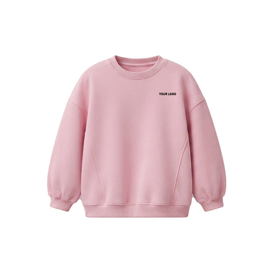 Custom Girls Sweatshirt - Curved Seam Panel - Personalized Top