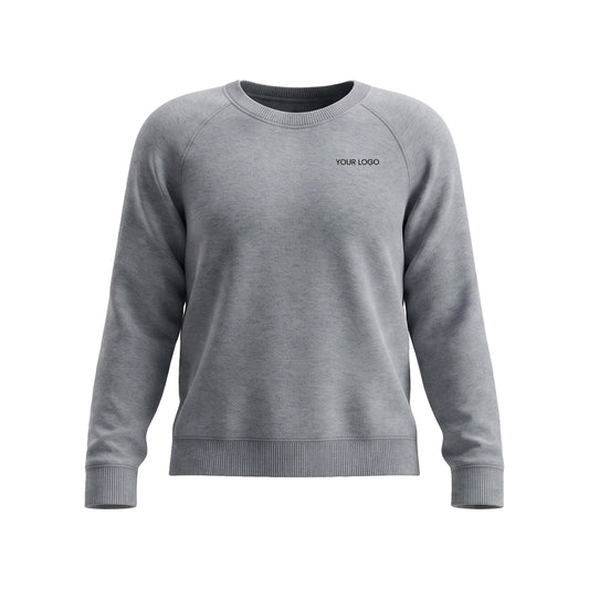 Custom Men Sweatshirt - Solid Raglan Design - Personalized Crewneck