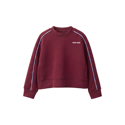 Custom Boys Sweatshirt - Raglan Side Stripe Detail - Personalized