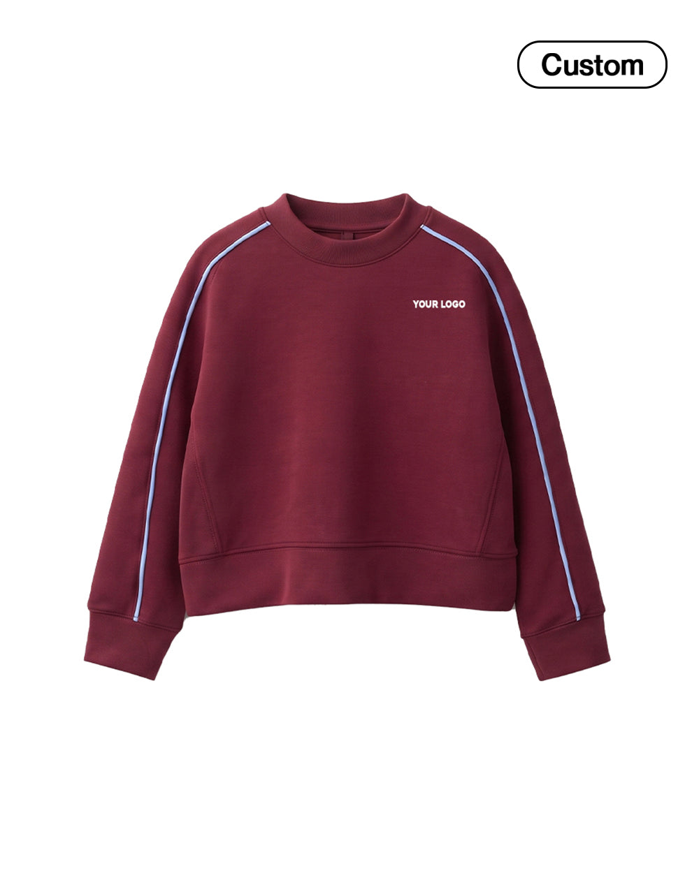 Custom Boys Sweatshirt - Raglan Side Stripe Detail - Personalized