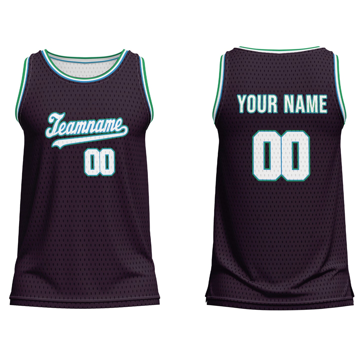 Custom Basketball Tank Top – Dark Tone – Personalized Jersey