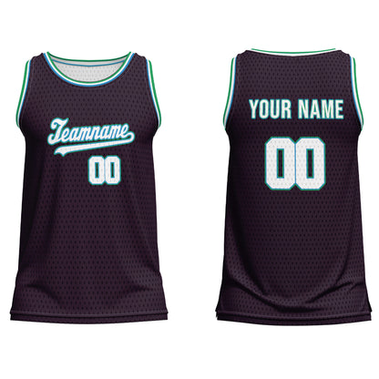 Custom Basketball Tank Top – Dark Tone – Personalized Jersey