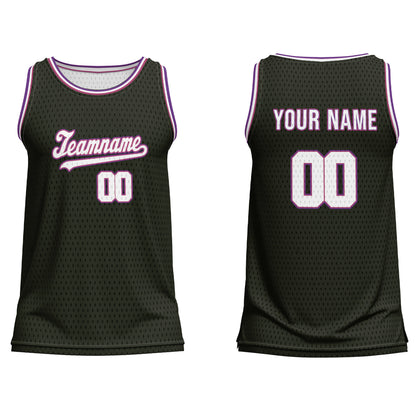 Custom Basketball Tank Top – Dark Tone – Personalized Jersey