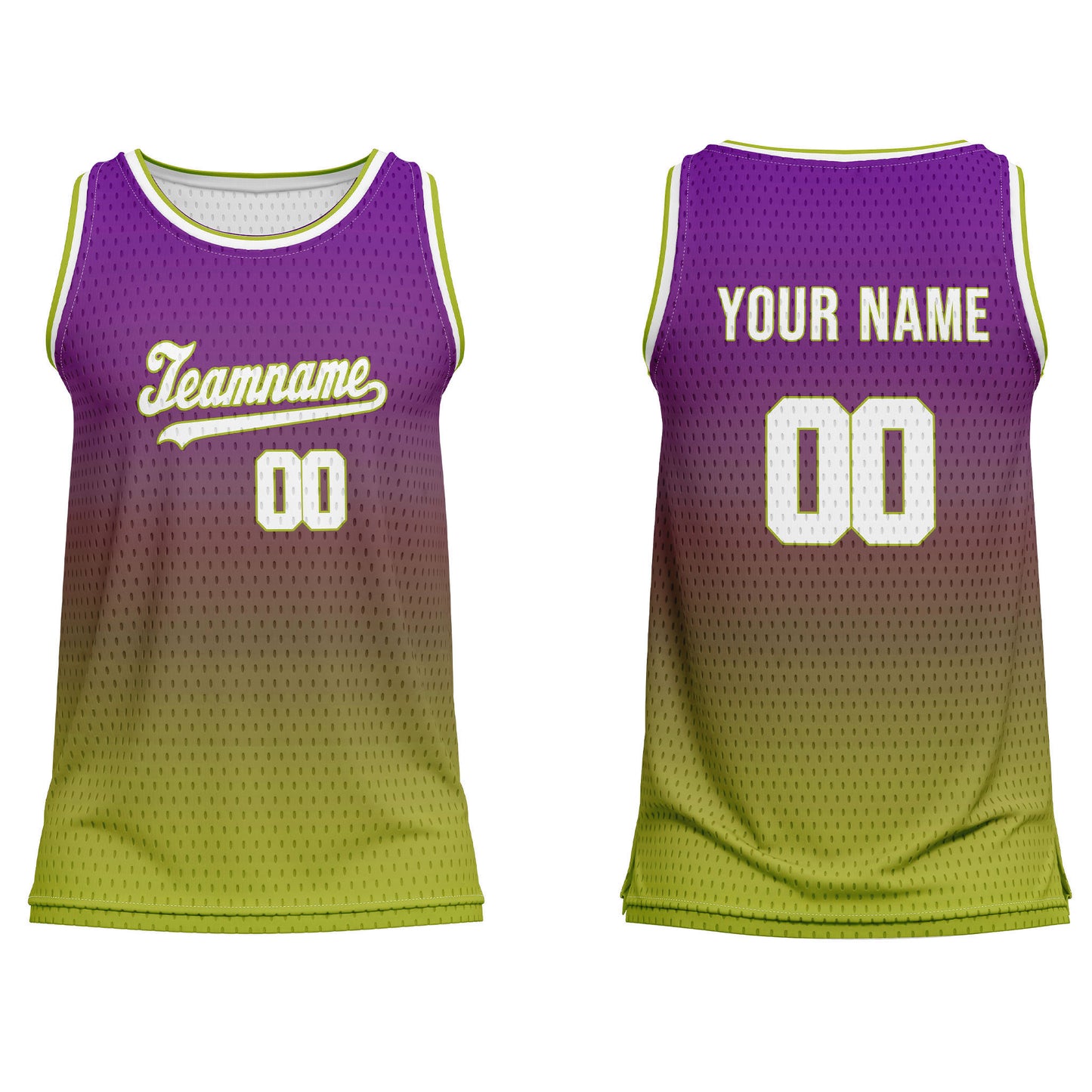 Custom Basketball Tank Top – Two-Tone Gradient – Personalized Tank Top