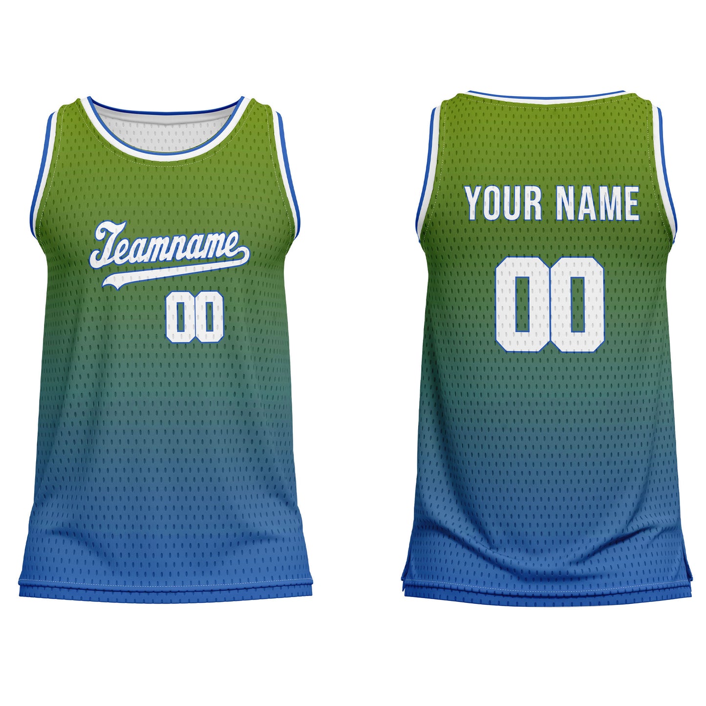 Custom Basketball Tank Top – Two-Tone Gradient – Personalized Tank Top