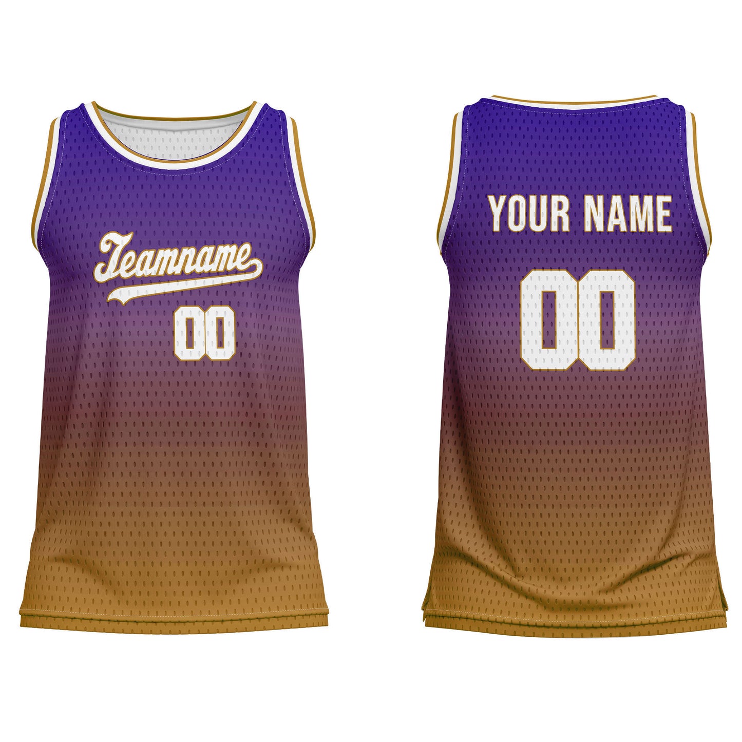 Custom Basketball Tank Top – Two-Tone Gradient – Personalized Tank Top