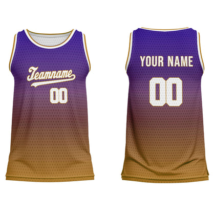 Custom Basketball Tank Top – Two-Tone Gradient – Personalized Tank Top