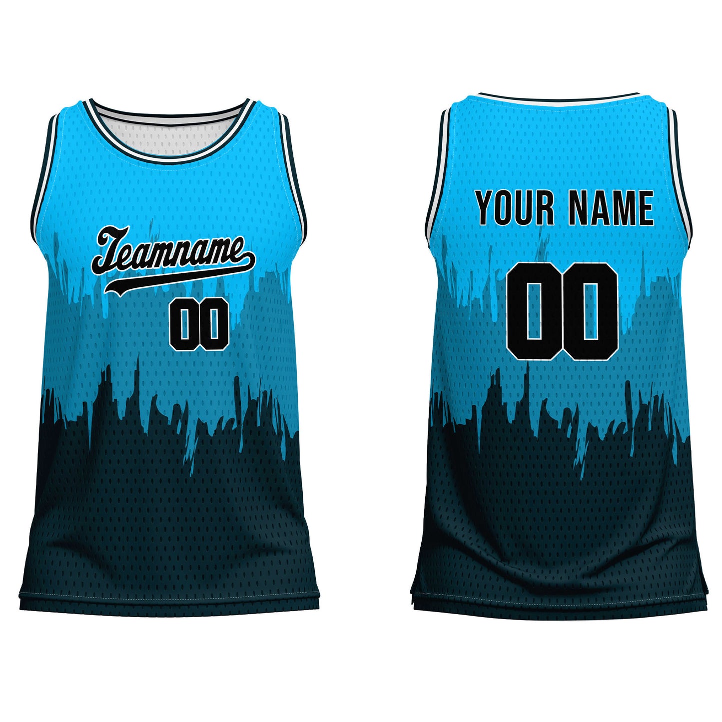 Custom Basketball Tank Top – Abstract Grunge – Personalized Team Gear